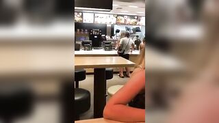 Fucking At McDonald's Counter While Ordering