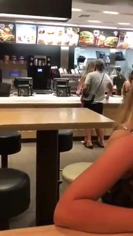Fucking At McDonald's Counter While Ordering