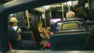 Funny: 2 Lesbians have oral sex on a bus and record them! #3