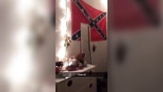 Funny: Confederate Flag whore has sex with foreigner #2