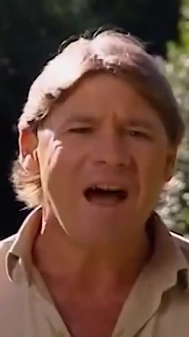 Steve Irwin tells about the Crocodile Death Roll, while a girl gives a BJ