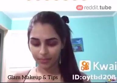 Her reaction once she realizes