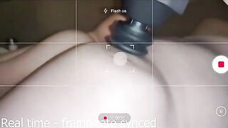 Funny: My massage gun synced with my camera's framerate on my girlfriend's boob #3