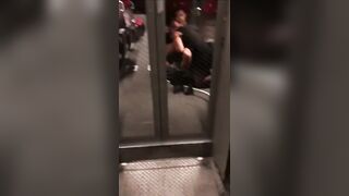 Got caught giving blowjob on a train