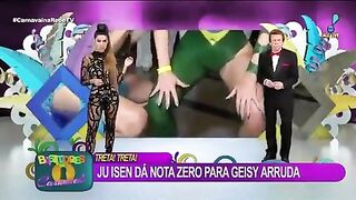 Funny: Butthole accidentally broadcast live on Brazil TV #2