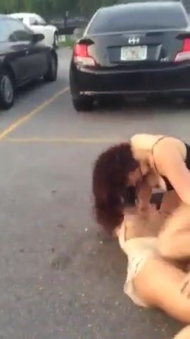 Car park fight with no underwear