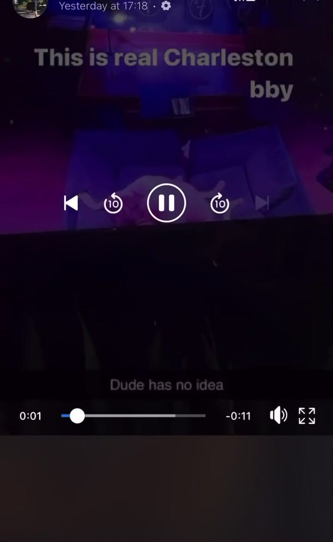 Local jazz club forgot to turn off the live stream to their side walk tv after they closed