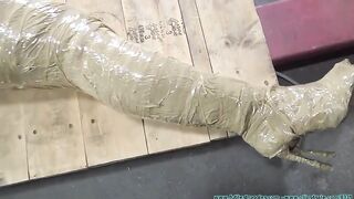 Packaging tape mermaid