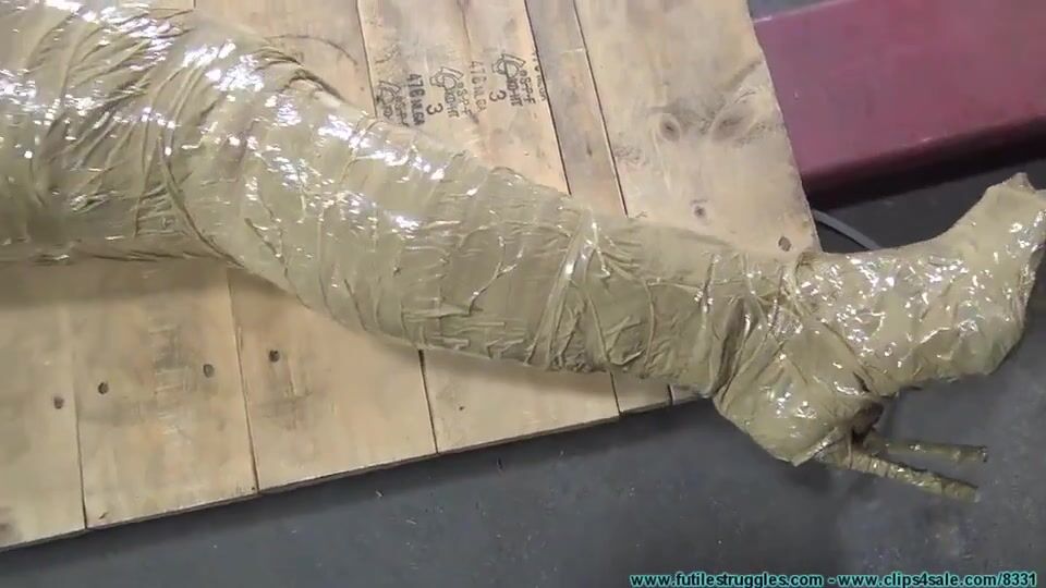 Packaging tape mermaid