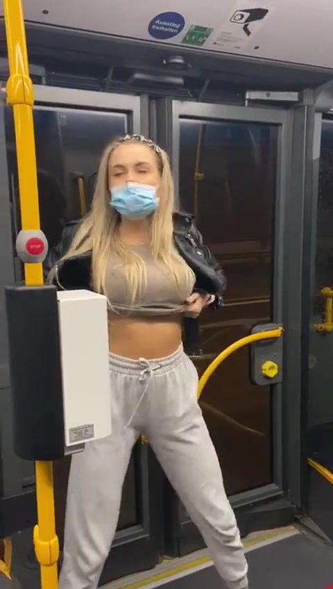 On a public train