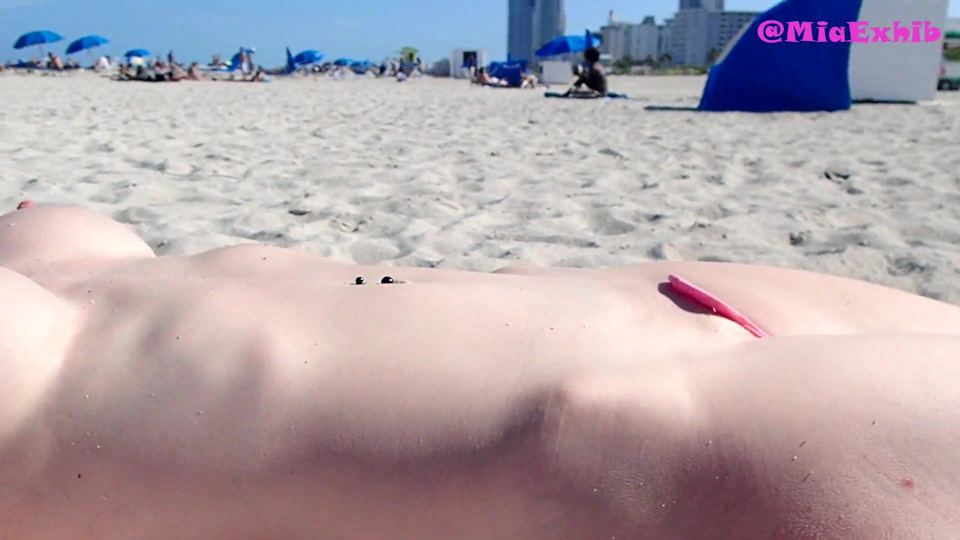 Right out on the beach for everyone to see