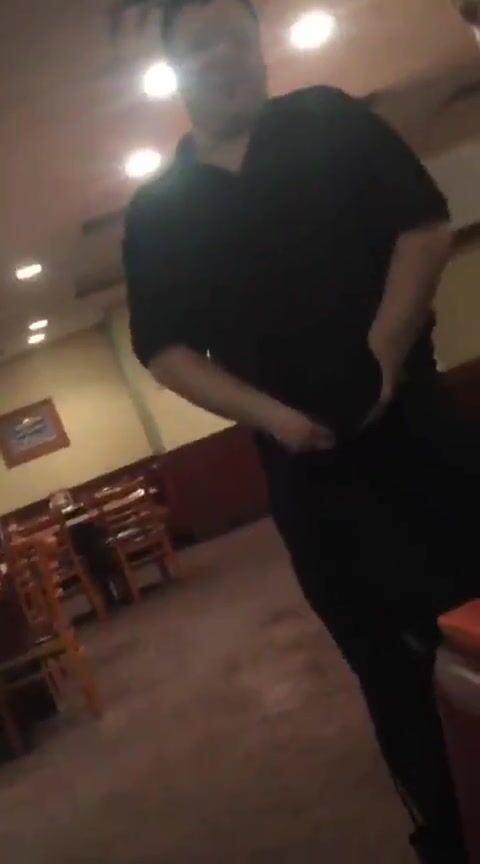 BJ in what appears to be a group of coworkers at a restaurant after hours