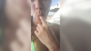 Trashy: Flashing on a Boat #4