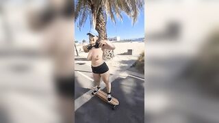 Trashy: Skating tits #4