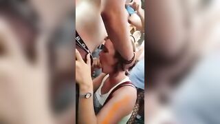 Trashy: Giving a Blowjob during a Festival #4