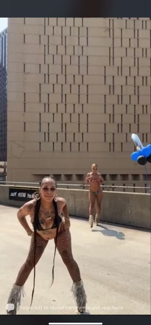 Twerkin' in front of a prison. They mad a lot of dudes happy that day...
