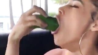 Trashy: A cucumber begin lucky again... #2