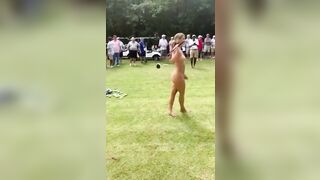 Trashy: Being naked improves her swing… so she says #4