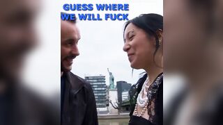 French slut gets anal penetrated on the street