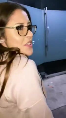 Just having a normal conversation while walking on a street