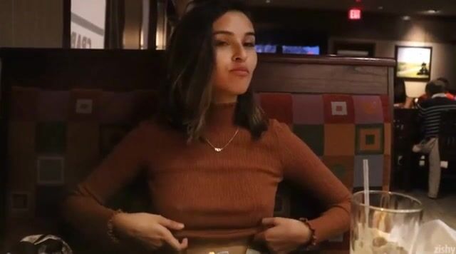 Trashy in a restaurant