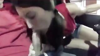 Trashy: Trashy Gf sucks at drivethru #3