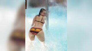 Trashy: Twerking in a kiddy pool for internet likes. #4
