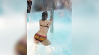 Trashy: Twerking in a kiddy pool for internet likes. #2