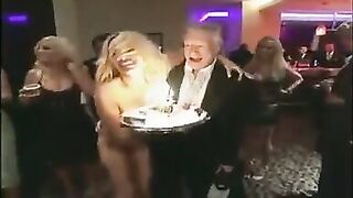 Trashy: Pamela Anderson showing up fully nude to Hugh Hefner's birthday party #2