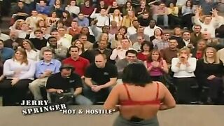 Trashy: Female Marine Does Push-Ups and Gets Topless on The Jerry Springer Show #2