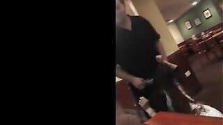 Trashy: Sexy Girl Sucks Dennys' Waiter's Dick Instead of a Tip #4