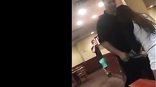 Trashy: Sexy Girl Sucks Dennys' Waiter's Dick Instead of a Tip #2