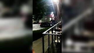 Trashy: Naked girl does not mind police watching #2