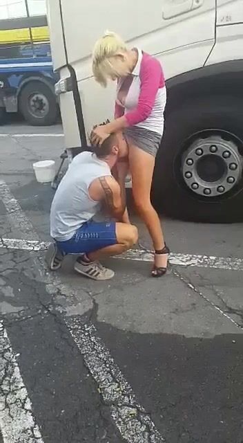 Just another day at a truck stop