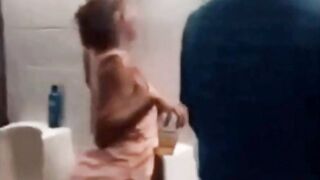 Trashy: Drunk Skank In The Man`s Restroom #3