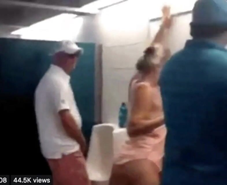 Drunk Skank In The Man`s Restroom