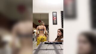 Trashy: Shooting sexy tiktoks in front of mom #2