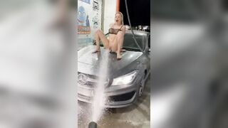 Getting Car Soap In Her Cooch