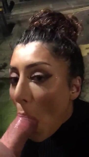 Blowjob on a street