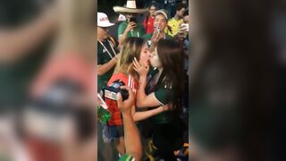 Trashy: Opposite fans brought together this World Cup #2