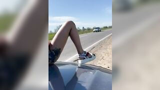 Trashy: When hot chicks run out of gas #2