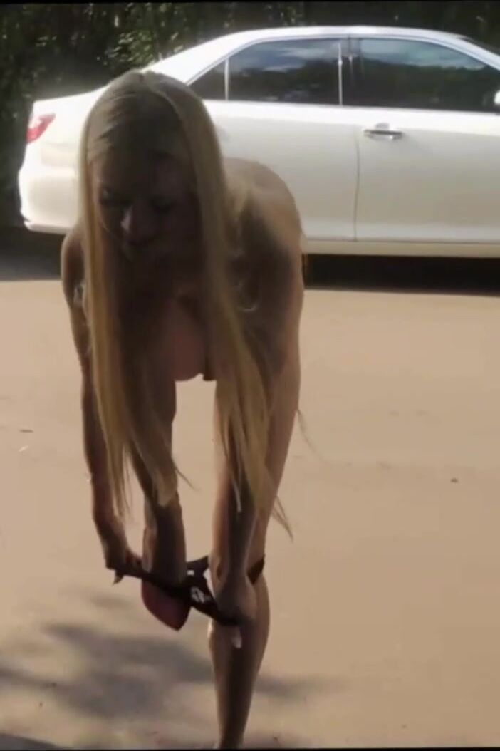 Stripping naked and walking down the street