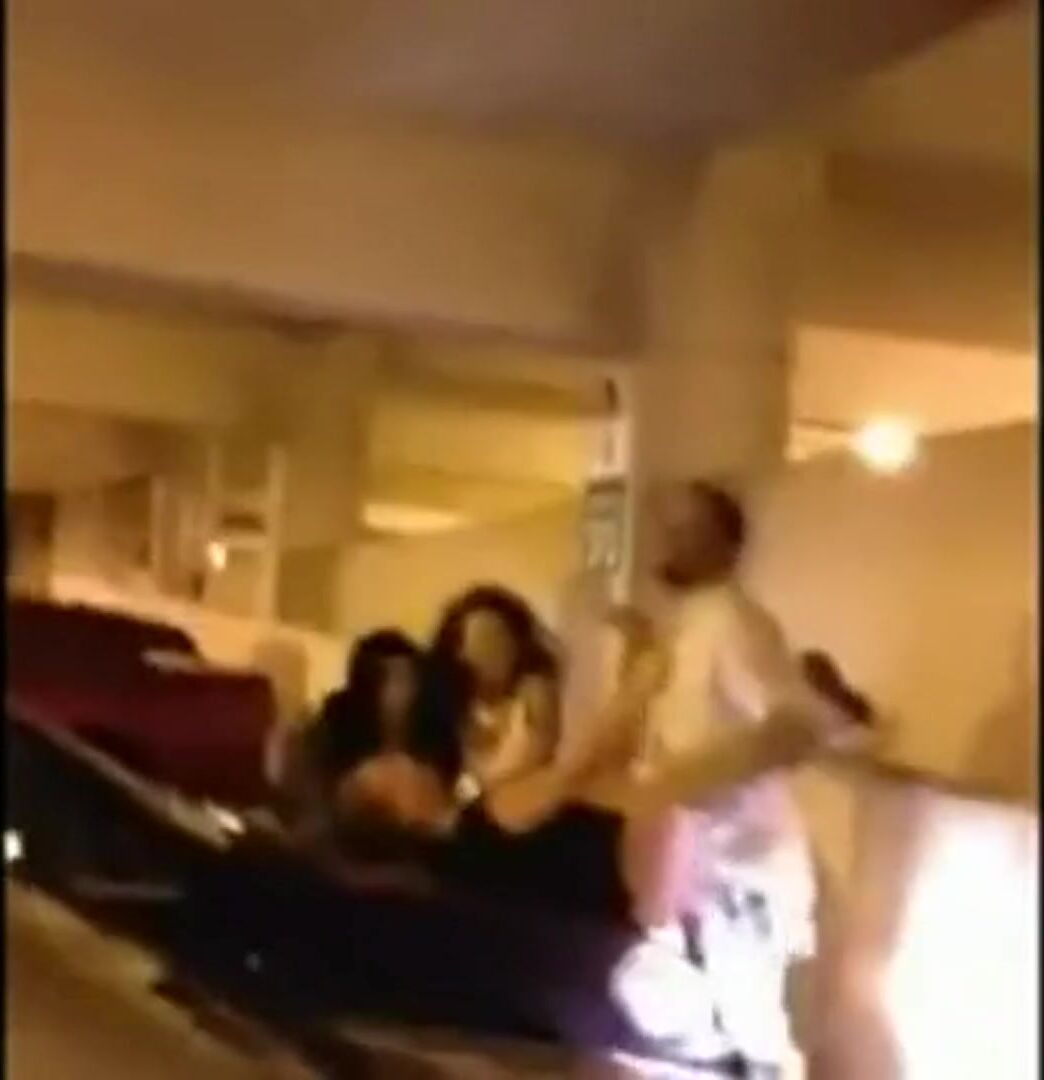 They cheer her on. Fucked after rap concert