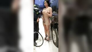 Trashy: Showing Ass While Filling Gas #2