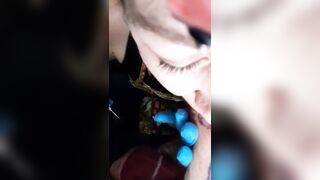Trashy: She sucked of a client while tattooing him #2