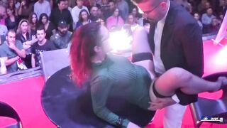 Trashy: She gets fuck on the stage in front of audience #4