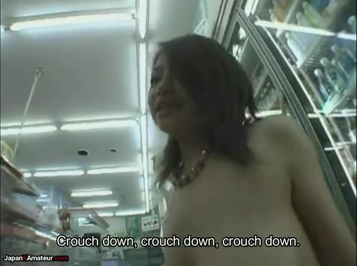 Japanese Gyaru With Nice Breasts Showing Off Her Body In A Convenience Store