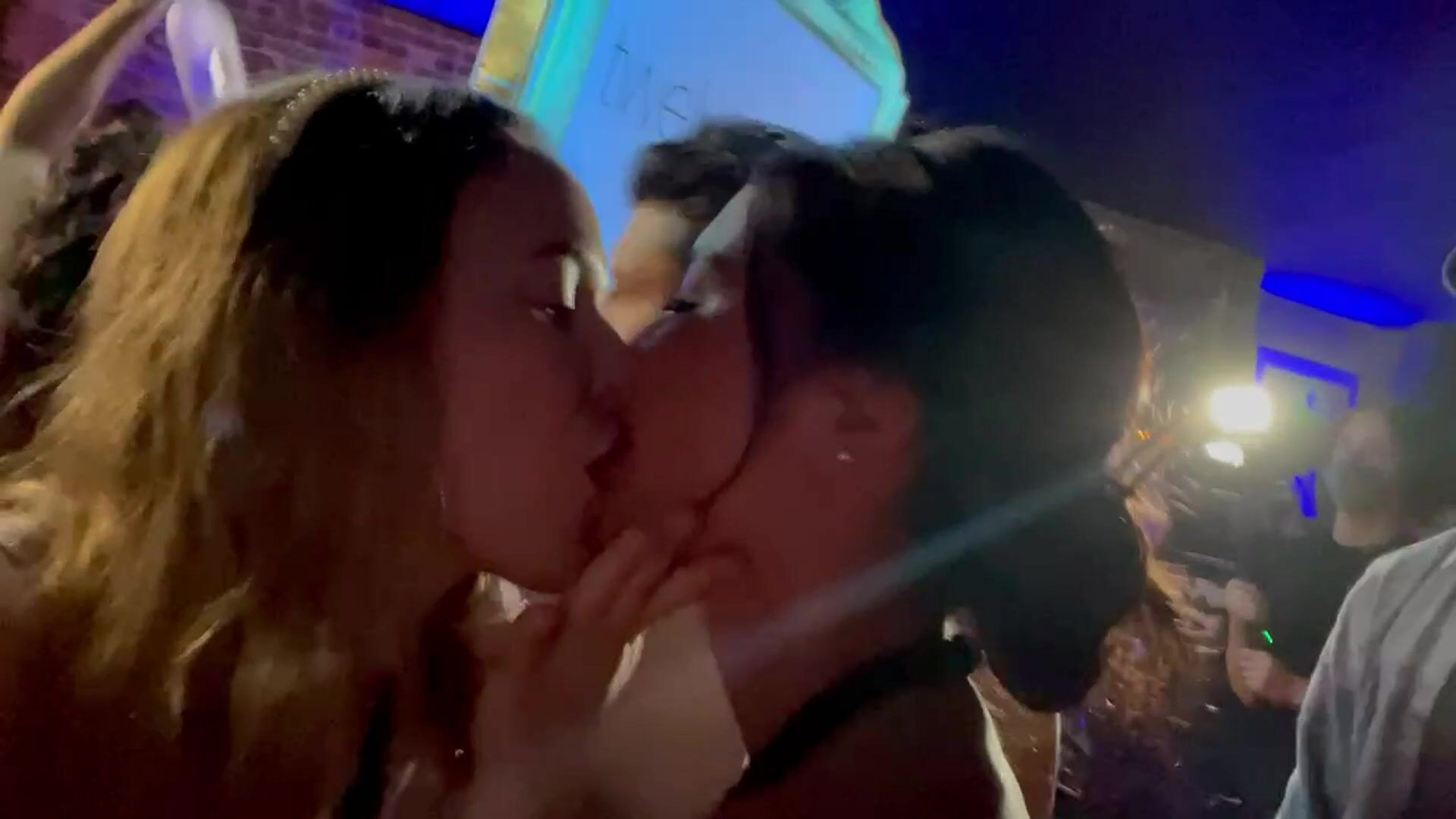 Making out in the club