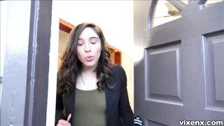 She Can't Wait To Fuck Her Incredible Lucky Visitor