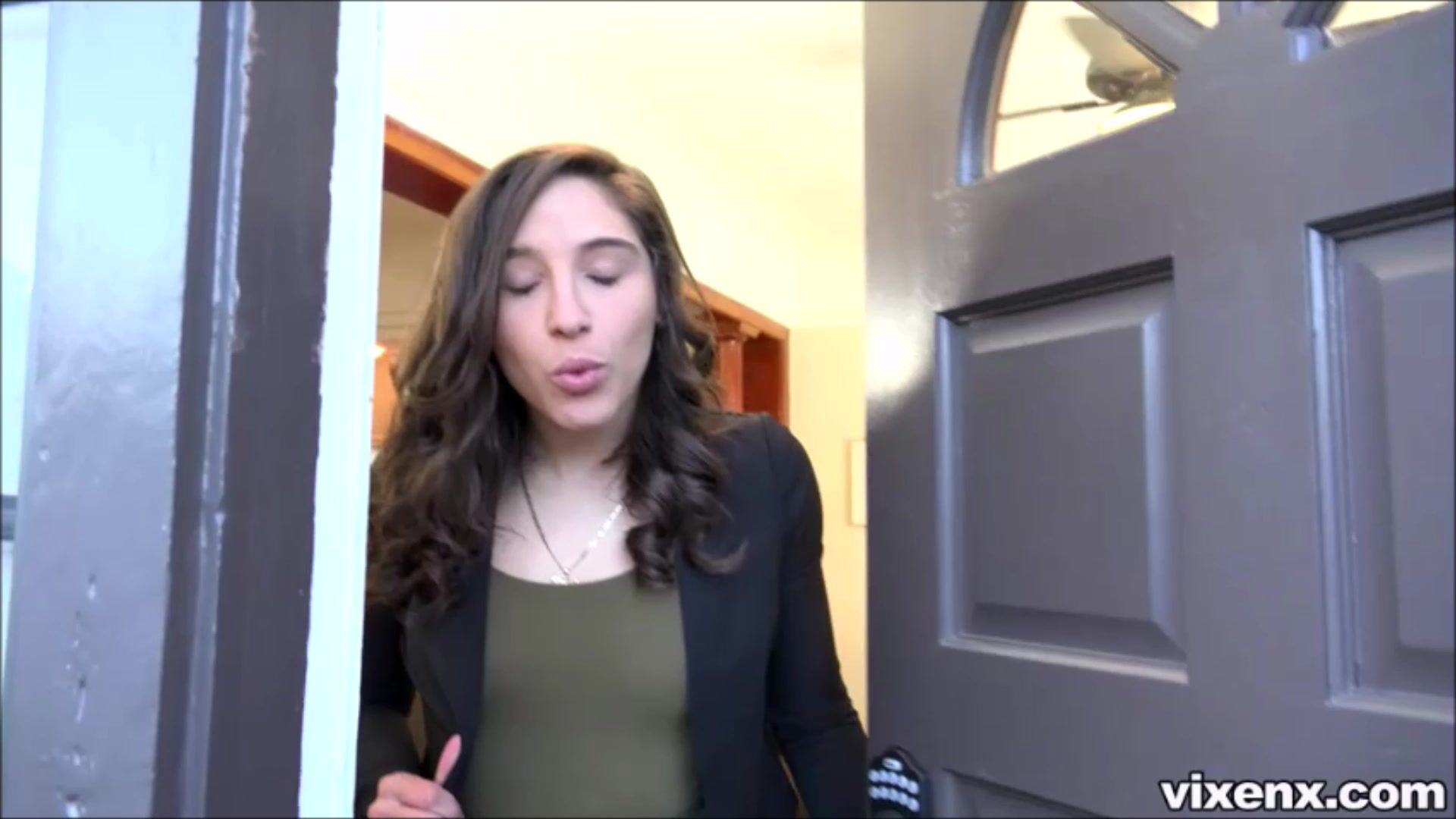 She Can't Wait To Fuck Her Incredible Lucky Visitor